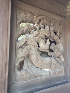紀三井寺　裏門の彫刻